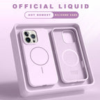 Magnetic Phone Case For iPhone 15 14 16 Plus 11 12 13 16 Pro Max Silicone Official Lanyard Magsafe Strap Protector Soft Cover
