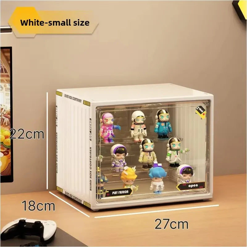 Three Layer Acrylic Display Rack Transparent Showcase Handmade Anime Car Model Blind Box Storage Box Jewelry Sorting Box