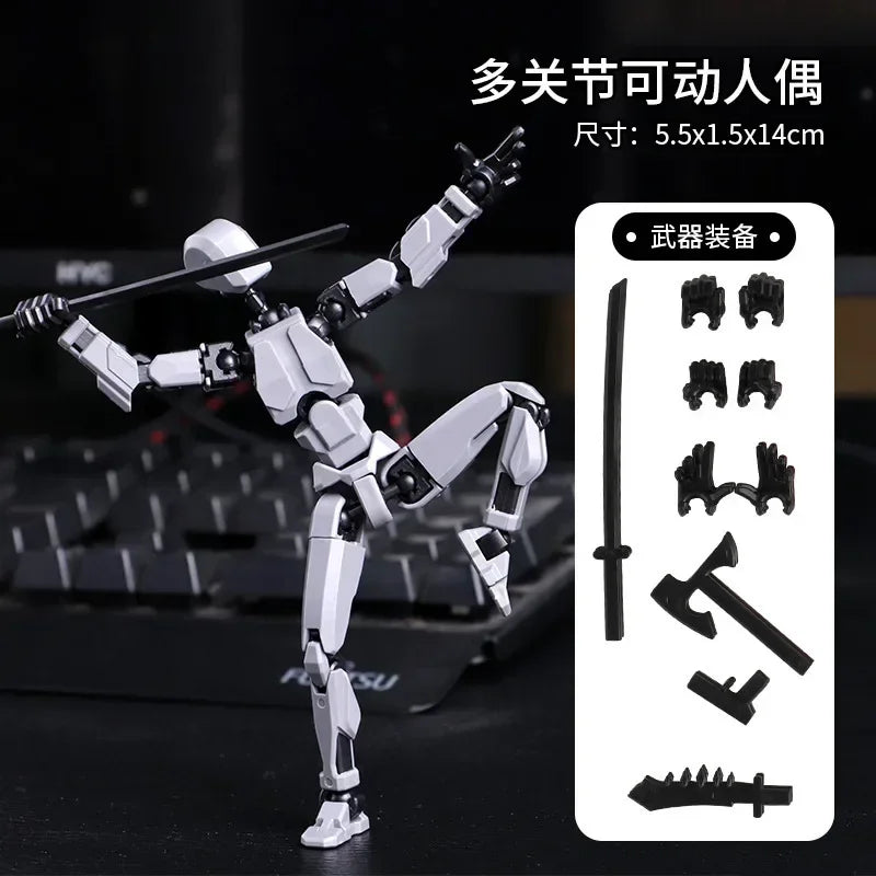 13 Action Figure Titan Multi-Jointed Movable Shapeshift Robot T13 Action Mannequin Character And Dog Figure Toys Gifts