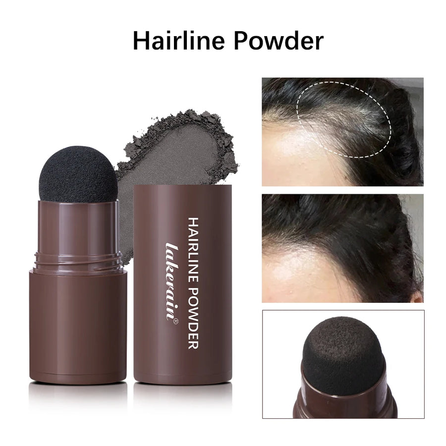 Waterproof Hairline & Root Concealer Pen – Instant Grey Coverage with Easy Blend Powder Stick for Normal Hair