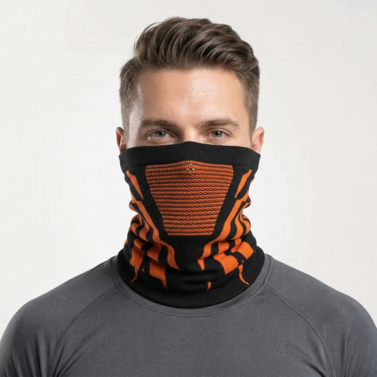 Winter Men Women Warm Skiing Mask Scarf Elastic Breathable Half Face Mask For Cycling Outdoor Sports Running Hiking Fishing