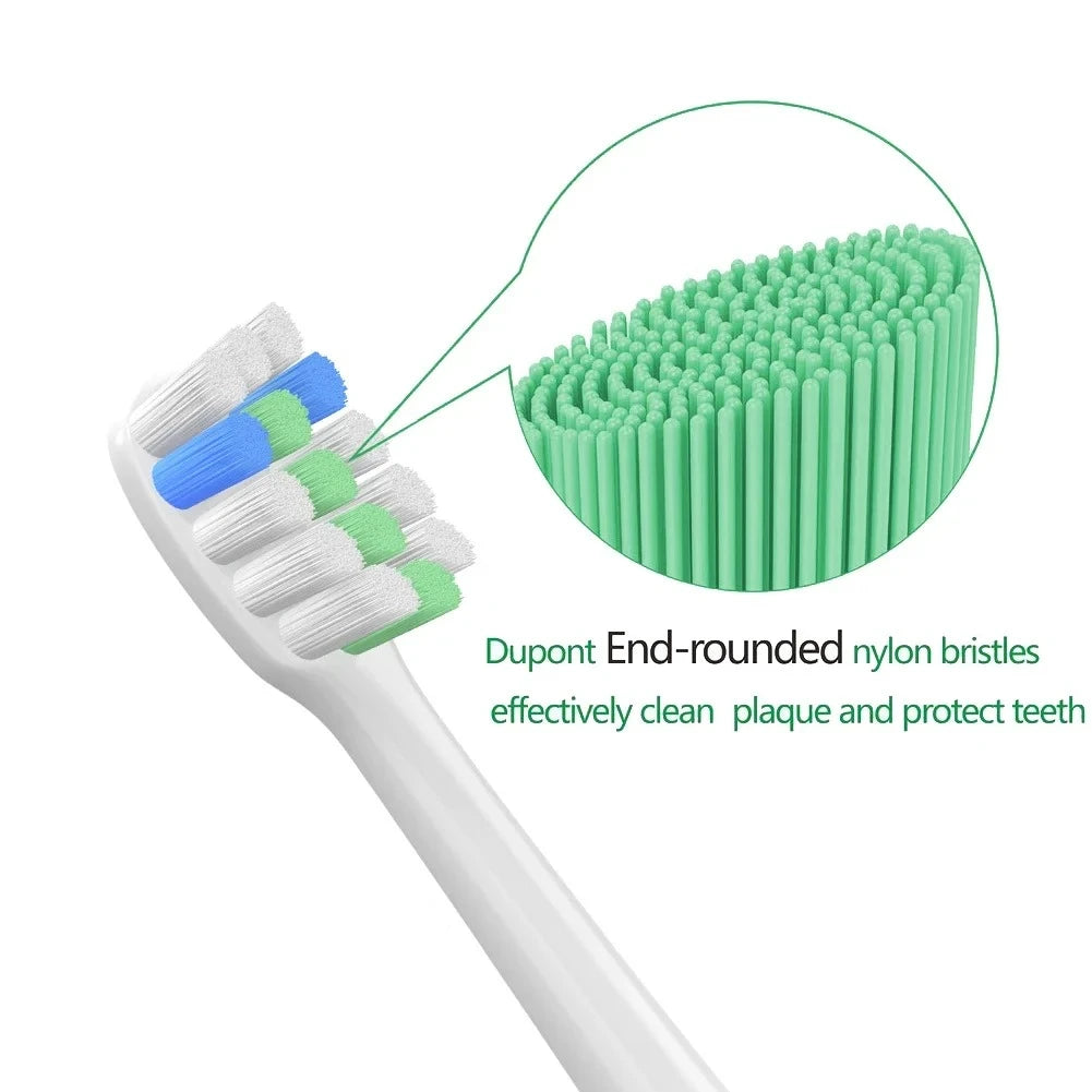 8pcs Replacement Toothbrush Heads for Revyline RL 044  Electric Toothbrush Accessories Nozzles Bristles Head for Revyline RL044