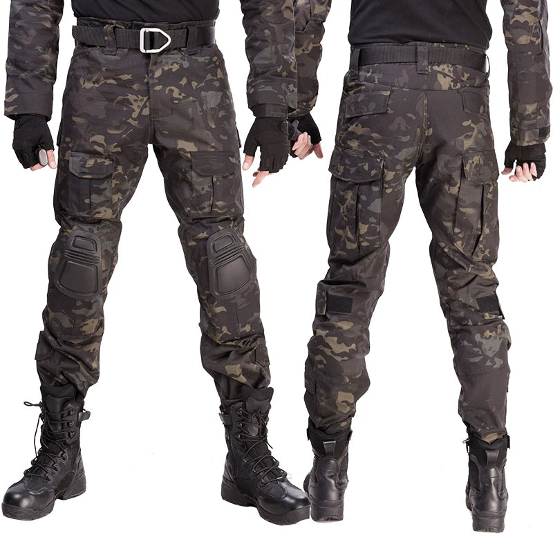 MCBK Tactical Uniform Combat Suits Milit Camouflage Suit Hunting Shirts Pants Fishing Trainning Airsoft Paintball Clothes Sets