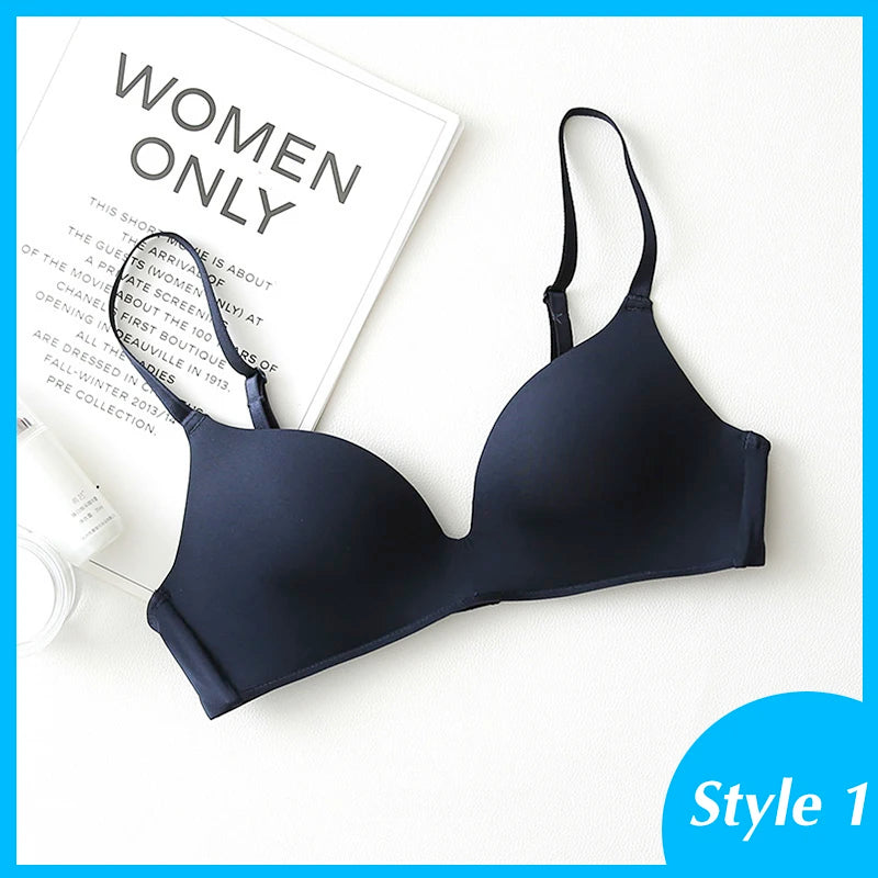 Seamless Bras for Women Push Up Bras No Wire Brassiere A B Cup Underwear Sexy Bralette Three Quarters(3/4 Cup)  Lingerie