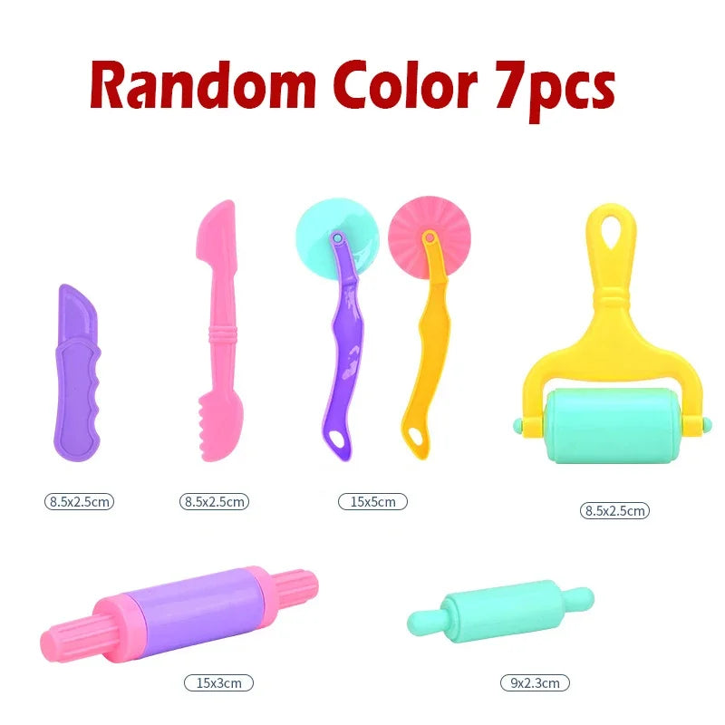 Modeling Clay Accessories Creative 3D Plasticine Mold DIY Play Dough Noodle Tool Kit Plastic Set Knife Mold Kids Educational Toy