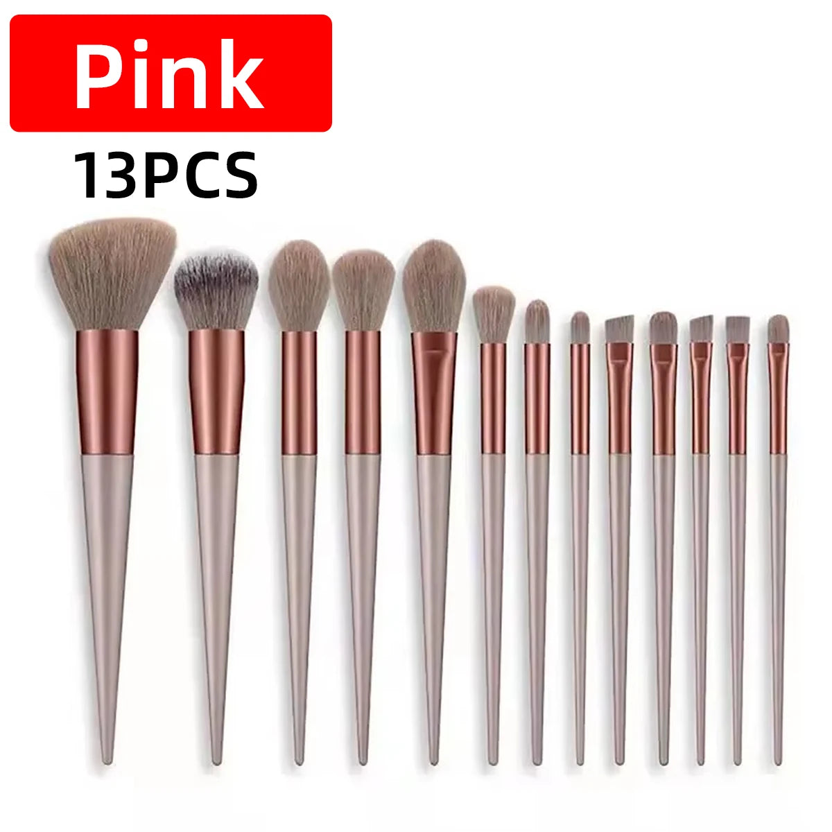 13pcs Makeup Brush Set Storage Bag Makeup Set Eye Shadow Brush Soft Makeup Brush Eye Cheek Brush Set