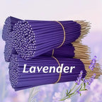 Available in 57/129/299 Pieces, Lavender Premium Incense Sticks, 8.66 Inches - 30~40 Minutes Burning Time, Light Fragrance, Suitable for Home, Kitchen and Restaurant Decoration, Suitable for Home Office Odor Removal, Long-Las