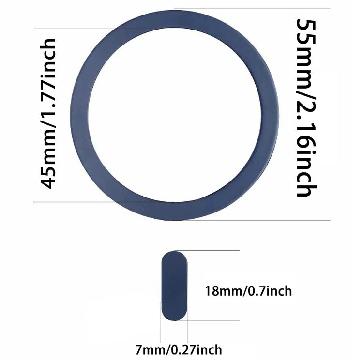 Metal Plate Ring for Magsafe Sticker Magnetic Support Ring Universal Wireless Charger Mobile Phone Sheet for iPhone 16 17 Xiaomi