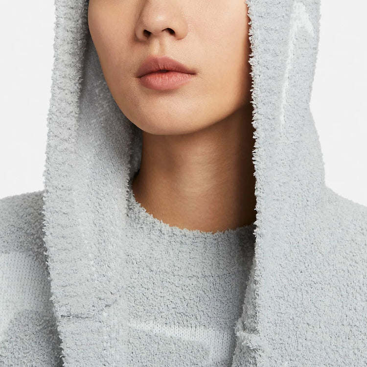 Nike genuine spring new women's loose knit long hooded jacket FD4283-077