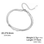 Lucktune Angel Wing Pendant Bracelet for Women Stainless Steel Beads Chain Bracelet Fashion Kpop 2025 New Jewelry Wedding Gift