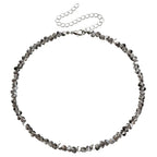 Transparent Crystal Irregular Beaded Choker Necklace for Women Korean Collarbone Clavicle Chain on the Neck Collar Jewelry