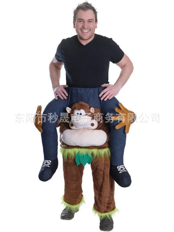 2023 New Animal Doll Prosthetic Leg Pants Halloween Spoof Costume Magic Back Pants