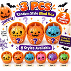 1-5PCS Halloween Dumpling Squishy Mystery Box Unicorn Ears Slow Rebound Squeeze Fidget Sensory Stress Relief Novelty Gift