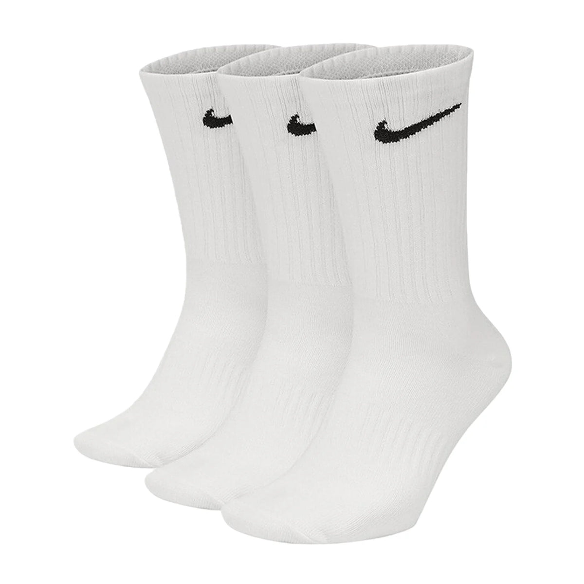 Nike Unisex 3-Pack Short-Cuff Casual Basketball Socks Breathable Moisture-Wicking Socks SX7678-100