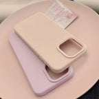 Dopamine-Inspired Silicone Solid Color Simple Fashion Phone Case for iPhone 18 17 Pro 16 Plus 16 18 Pro Max 15 14 13 12 11 Cover