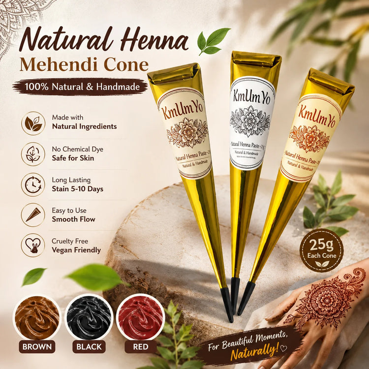 1/3pcs Henna Cone, Brown, Black, Red, Temporary Henna Tattoo, Semi-Permanent Henna Art,Mehendi Art