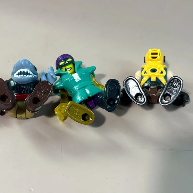 Set Imag-inext Pirate Adventures Shark Pirate Captain Hook Deckmate Ghost Blackbeards Figures 2.8'' Models Cake Topper Kid Toy