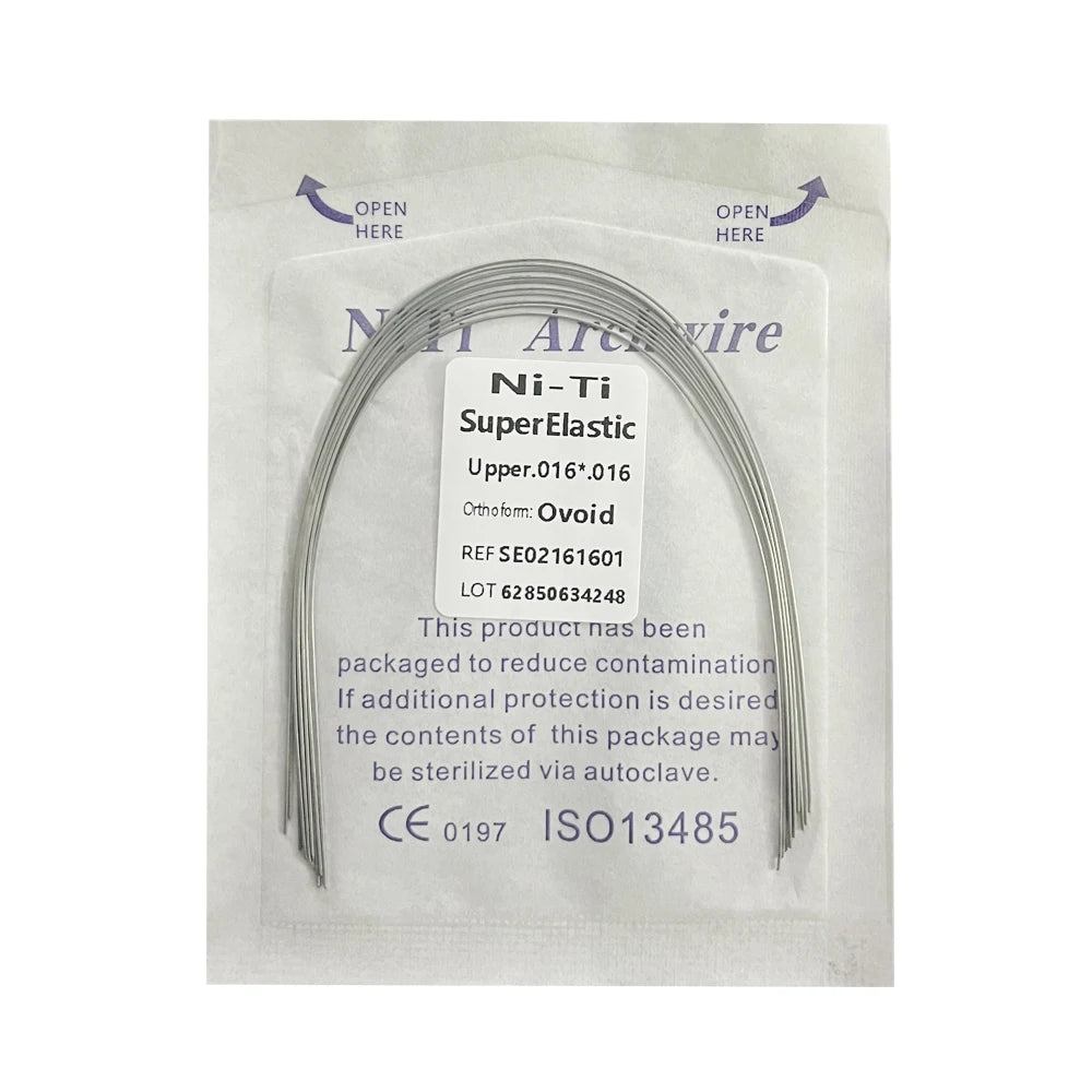 10pcs/Pack AG Dental Orthodontic Arch Wires NITI  Round / Rectangular Oval Form Ortho Arch Wire Dentist Tool