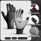 Touch screen long all finger gel sports bicycle gloves MTB road bike riding racing men's and women's bicycle gloves