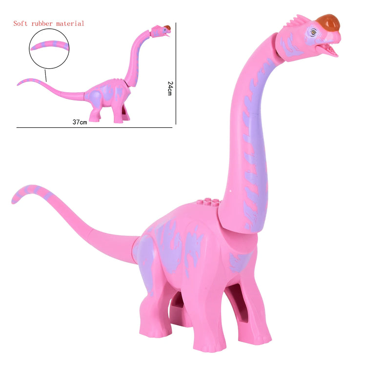2025 New Jurassic Dinosaur Titanosaurus Animals DIY Blocks Mini Models Building Blocks Bricks Kid Dino Toys For Children