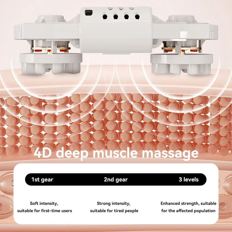 Compact Foot Massage Roller Machine Thermal Heating Rolling Massage Relieve Plantar Pain Fatigue Foot Care Massager