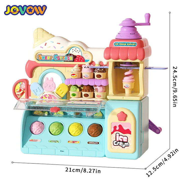 Children's Color Clay Noodle Machine DIY Play Dough Tools Ice Cream Plasticine Mold Kit Puzzle Toys for Boys Girls Birthday Gift