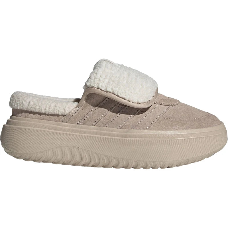 Adidas genuine GRAND COURT Women's Insulated Thick Sole Wear-Resistant Fleece Shoes JS4997