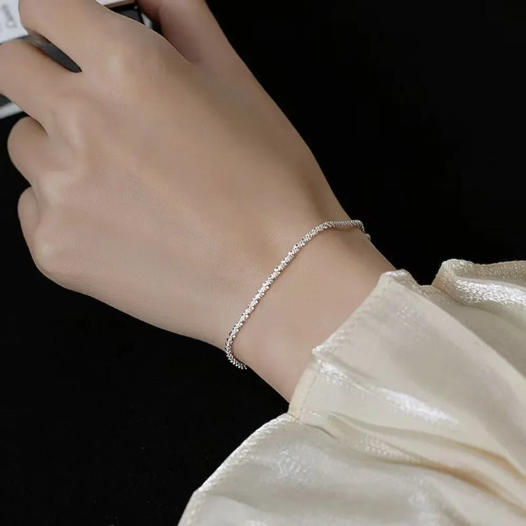 New Popular Silver Colour Sparkling Clavicle Chain Choker Necklace For Women Fine Jewelry Wedding Party Gift