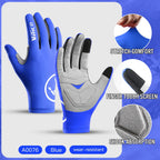 Touch screen long all finger gel sports bicycle gloves MTB road bike riding racing men's and women's bicycle gloves