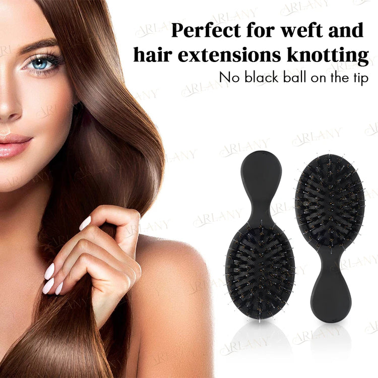 ARLANY Matte Boar Bristle Hair Brush Kit Nylon Teeth Hair Extension Brush Women Cushion Brush Hair Styling Smoothing Detangling