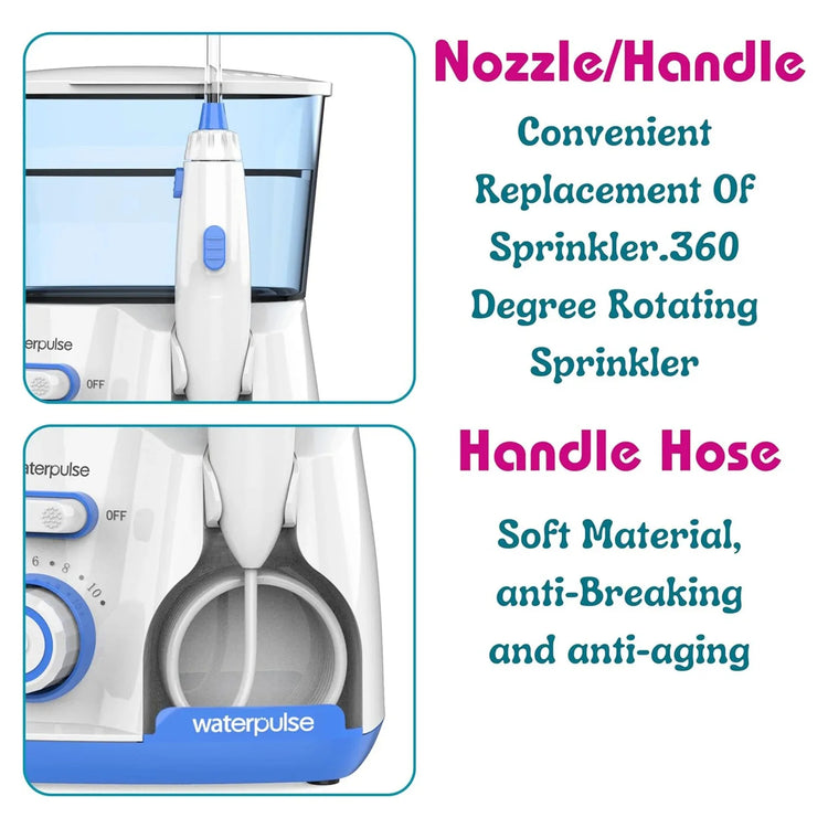 Electric Oral Irrigator with 5 nozzles Water Flosser for Teeth Mouth Washing Machine 800ML Water Tank Teeth Cleaner 10 levels