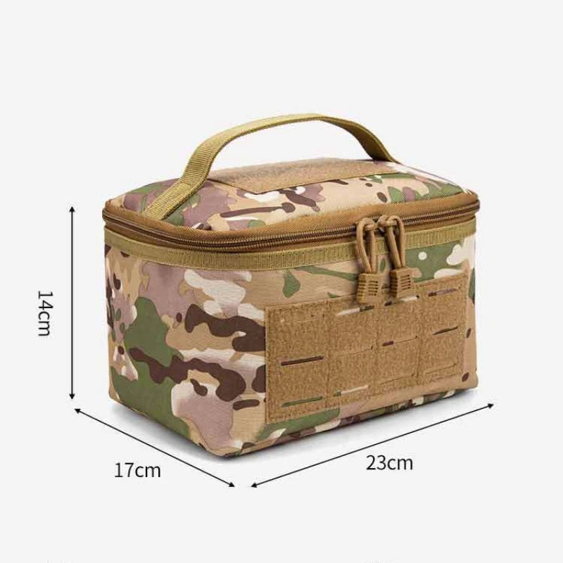 Portable Rifle Cartridge Bag Pistol Ammo Pouches Ammunition Box for Outdoor Hunting Shooting Bullet Storage EDC Handbag