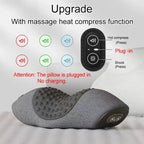Electric Neck Massager Pillow Cervical Stretcher Heating Vibration Massage Back Traction Orthopedic Sleeping Pillows Support