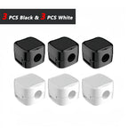 iLMH Non-magnetic Strong Cable Clips Adjustable Cord Holder, Adhesive Under Desk Mgmt Organizer, Home Office Car Wall Desktop
