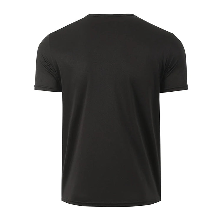 1/2-Piece Men's Summer Black And White Solid Color Quick Drying Sports Short Sleeved Loose And Breathable Sports Running Trend