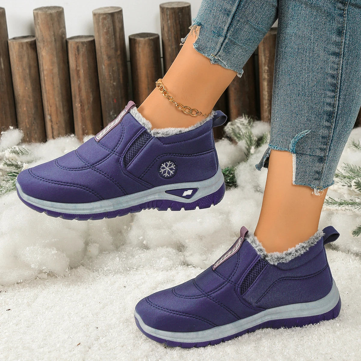 Women's Boots, lightweight Women's Shoes, Thickened Fleece Comfortable Soft-Soled Women's Casual Shoes, Free Shipping Shoes