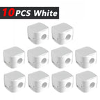 iLMH Non-magnetic Strong Cable Clips Adjustable Cord Holder, Adhesive Under Desk Mgmt Organizer, Home Office Car Wall Desktop