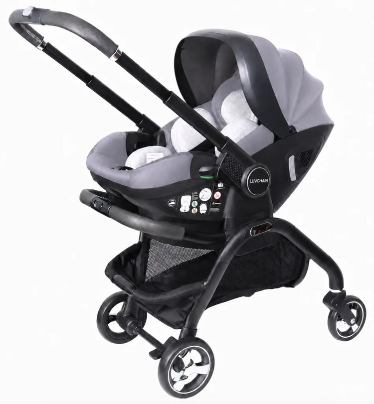 3-in-1 Baby Safety Stroller, Two-Way Newborn Baby Safety Seat, Portable 3-in-1 Stroller for Ages 0-2 Years Old