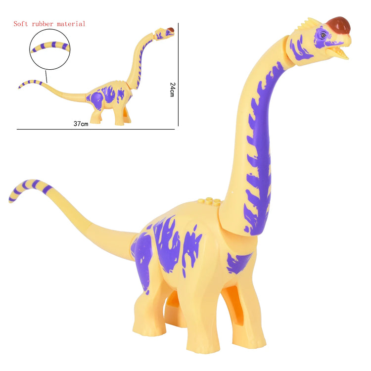 2025 New Jurassic Dinosaur Titanosaurus Animals DIY Blocks Mini Models Building Blocks Bricks Kid Dino Toys For Children