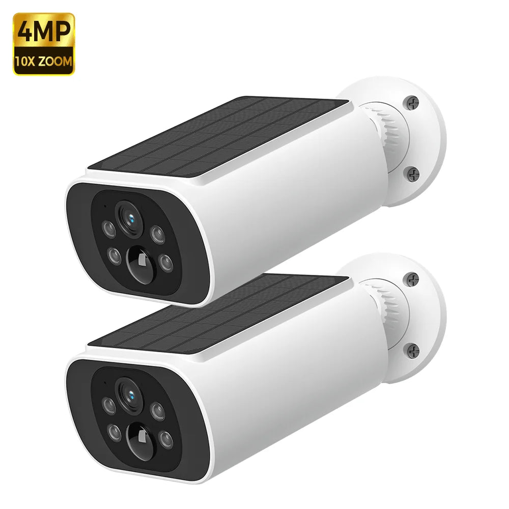 2.5K Solar Security Camera Wireless Outdoor WiFi Camera Long Standby,24/7 Recording,Color Vision,AI Detection Surveillance Cam