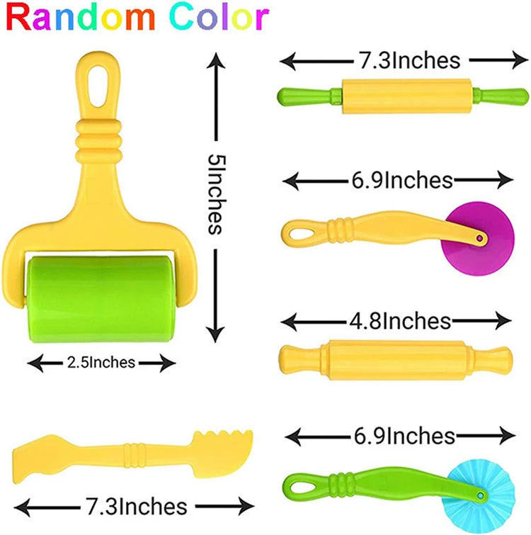 Playdough Tools Play Dough Set For Kids Letters Numbers Symbols Cutter Roller Alphabet Playdough Stamps Clay Accessories DIY Toy