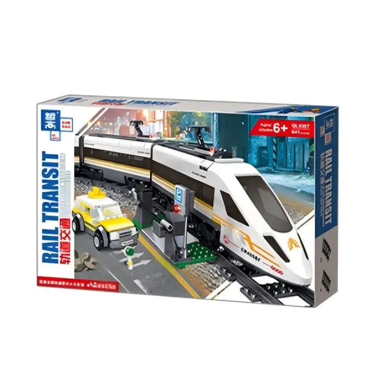 City Power High-speed Railway Fuxing Hexie Electric Locomotive Train Building Blocks Toys for Children Technical Bricks Kids