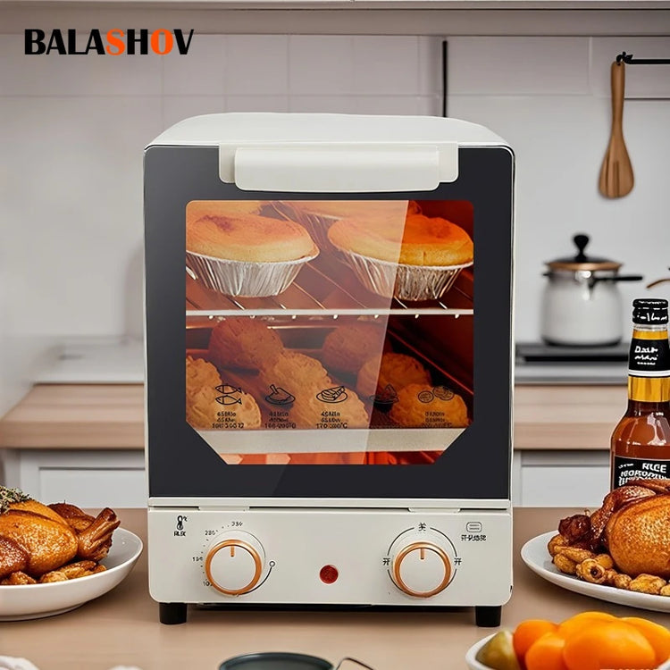 12L Large Capacity Electric Air Fryer Toaster Oven Mechanical Household Kitchen 360° Baking Convection Oven Oil-Free Deep Fryer