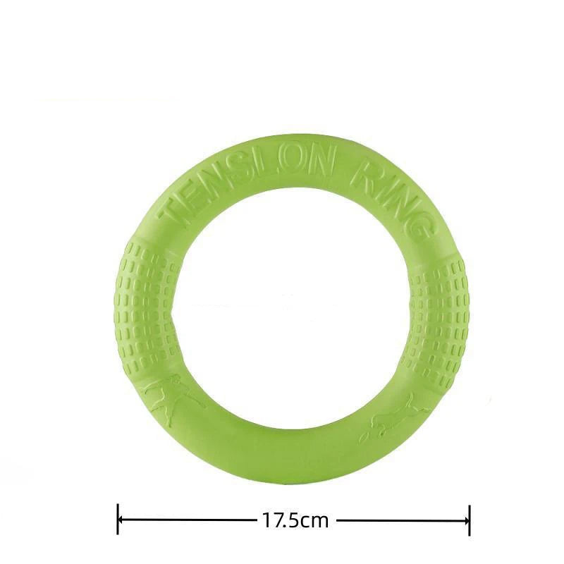 1pc Orange Dog Toys Pet Flying Disk Training Ring Puller EVA Interactive Training Ring Puller Resistant for Dogs