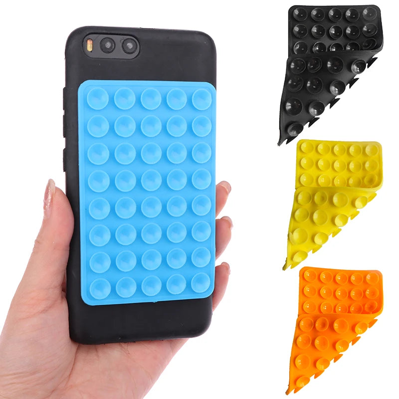 Silicone Mobile Phone Fixing Suction Cup Double Sided Fixed Pad Car Mounted Bracket Phone Case Universal Anti Slip Suction Cup