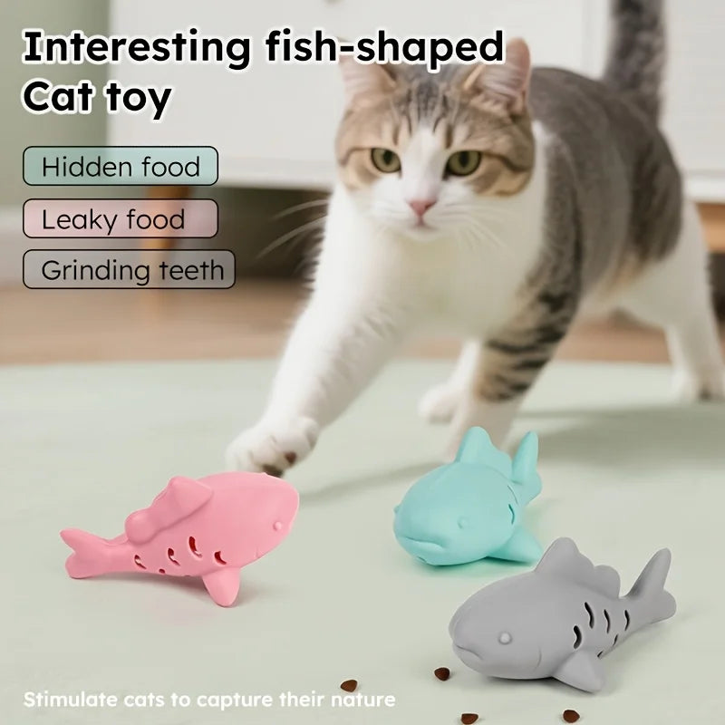 1pc Interactive Cat & Dog Toy - Durable Bite-Resistant Design, Hiding Food & Grinding Teeth Entertainment for Small Pets