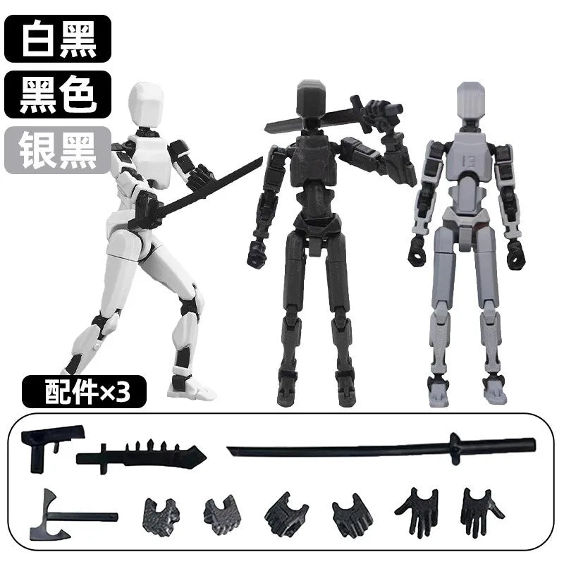 13 Action Figure Titan Multi-Jointed Movable Shapeshift Robot T13 Action Mannequin Character And Dog Figure Toys Gifts