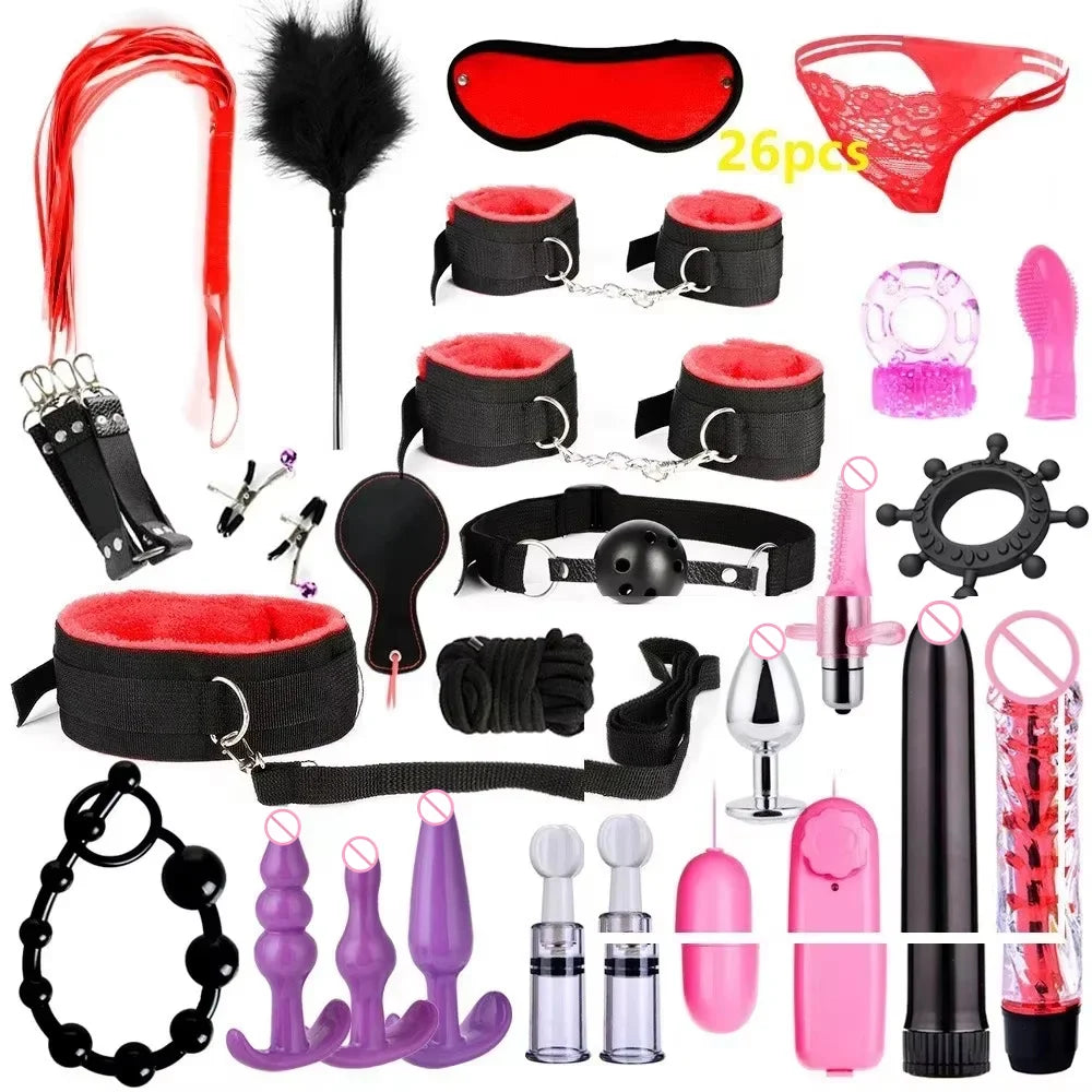 Sex toys for women BDSM sexual couples kit Adult Sexy Toys sexyshop erotic accessories handcuffs for session Anal plug sex game