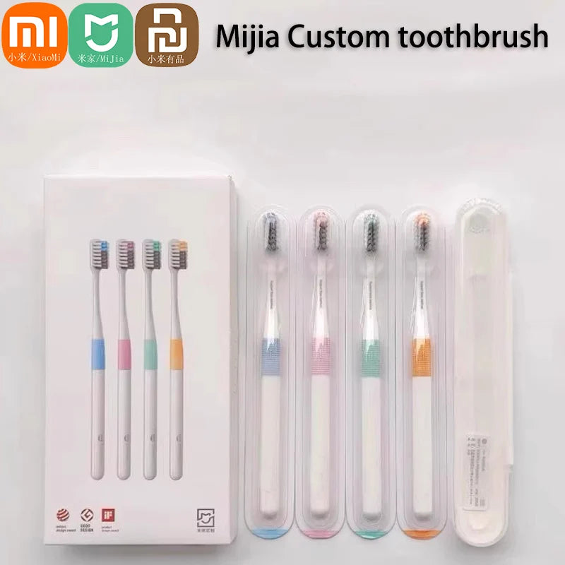 Xiaomi Mijia 4 Colors Toothbrush + Travel Brush Box