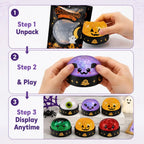 Halloween Dumpling Squeeze Squishy Toy Cute Slow Rising Squeezing Release Toy Grip Stress Relief Gift Soft Kawaii Fidget Toy